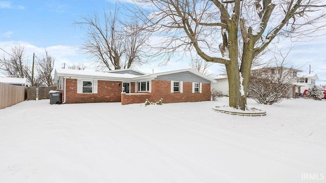 view of ranch-style home