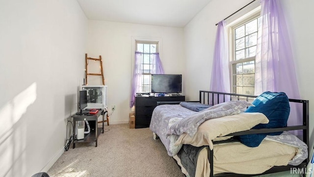 bedroom with carpet flooring