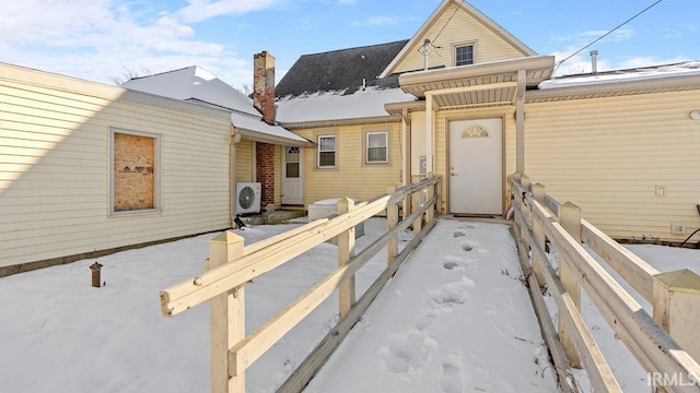 exterior space featuring ac unit