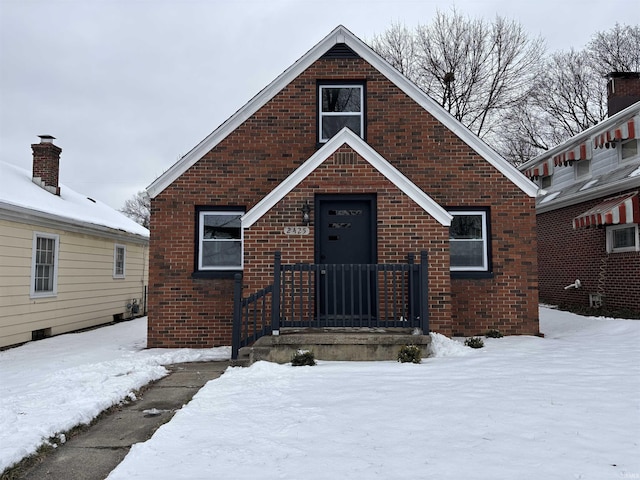 view of bungalow-style home