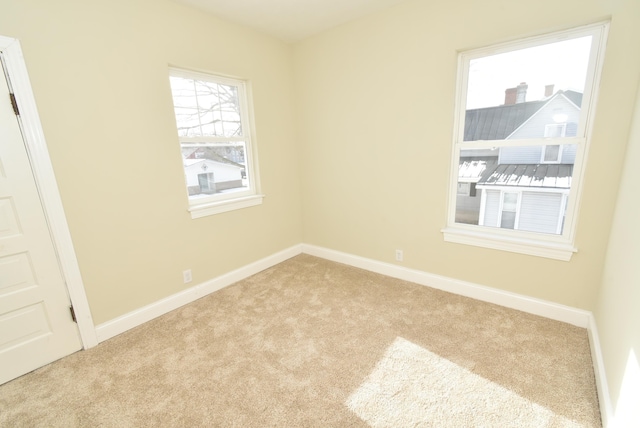 view of carpeted empty room