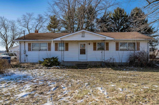 view of ranch-style home