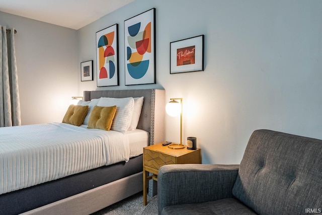 bedroom featuring carpet flooring