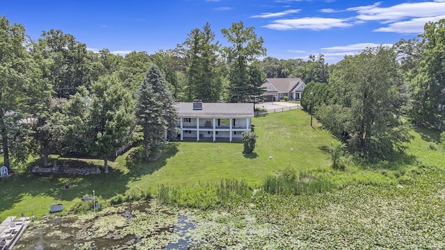 birds eye view of property