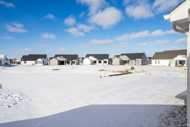 view of snowy yard