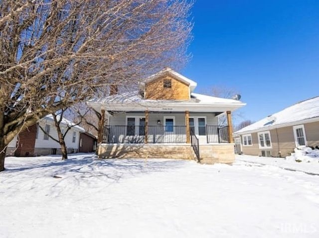 bungalow-style house featuring a porch