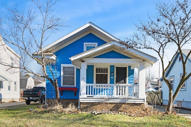 bungalow-style house featuring a porch