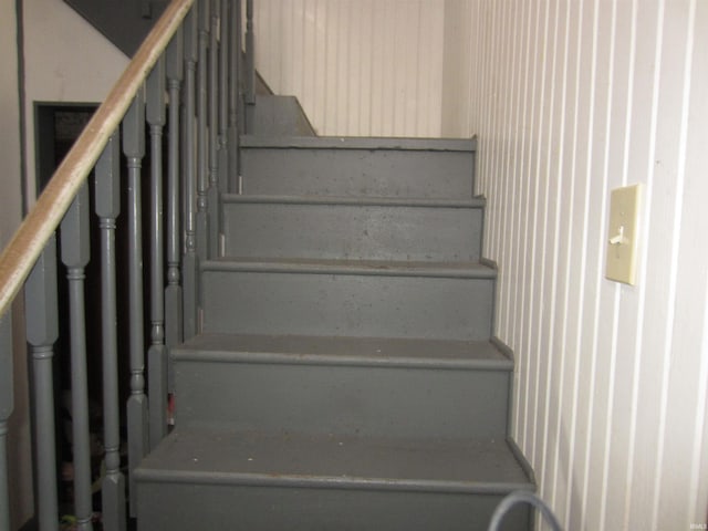 view of stairway