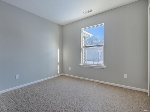 view of carpeted empty room