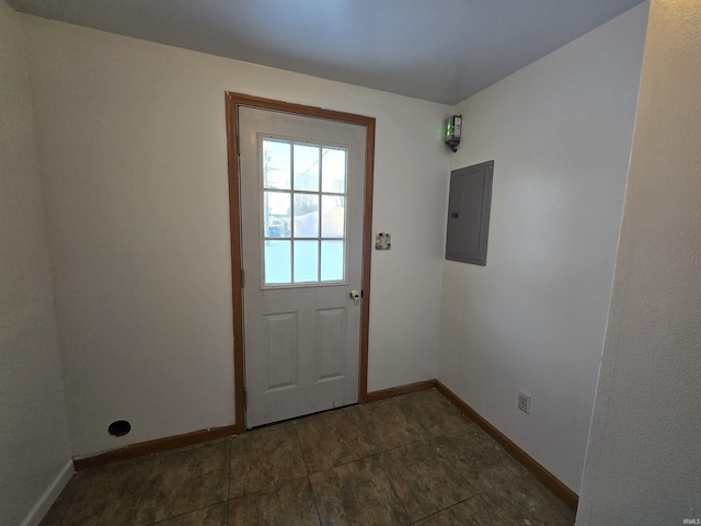 entryway featuring electric panel