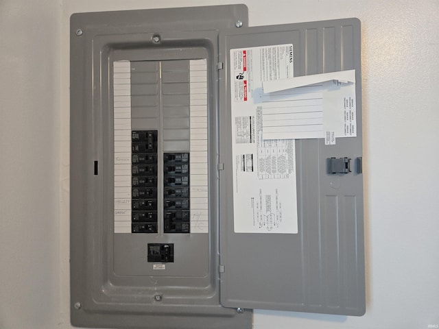 utility room featuring electric panel