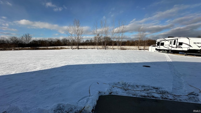 view of snowy yard