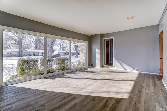 interior space featuring light wood-type flooring