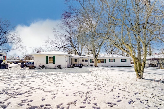 view of ranch-style home