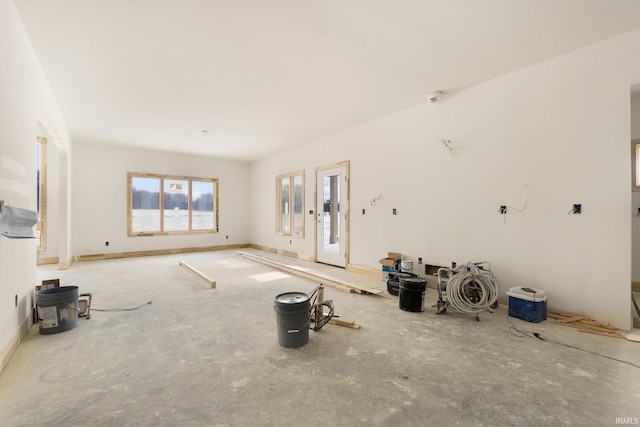 view of unfurnished living room