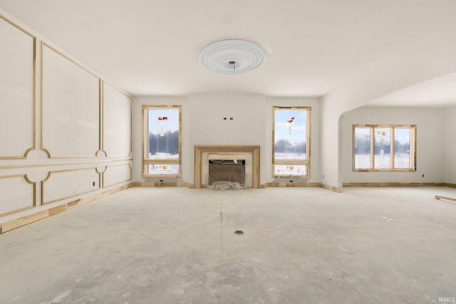 view of unfurnished living room