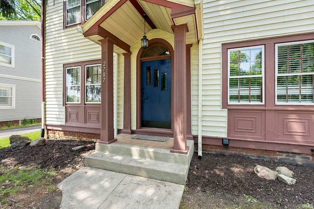 view of entrance to property