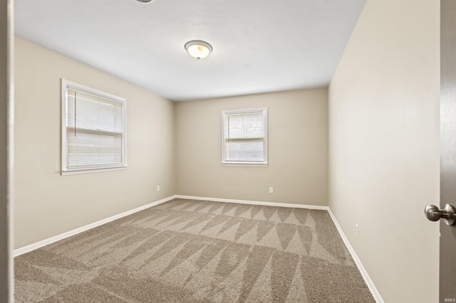 view of carpeted empty room