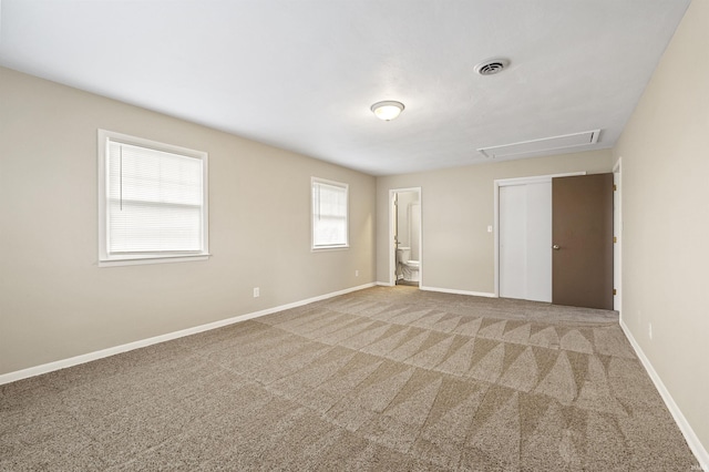 view of carpeted empty room