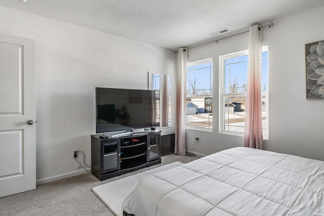 bedroom with carpet floors