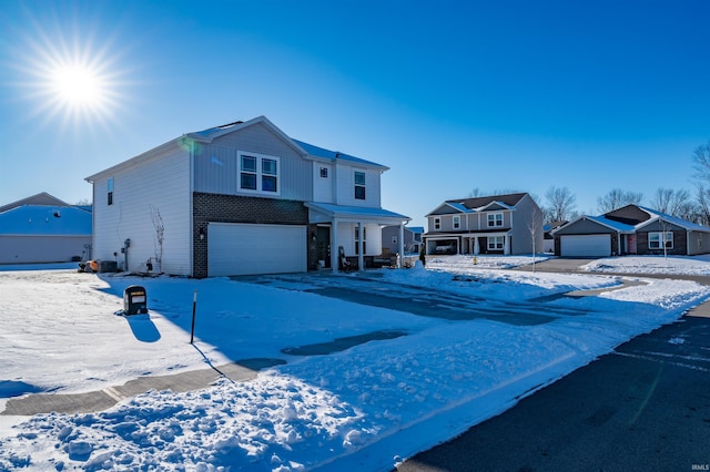 view of front of house featuring a garage