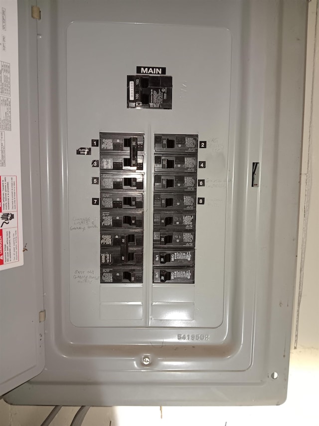 utility room with electric panel