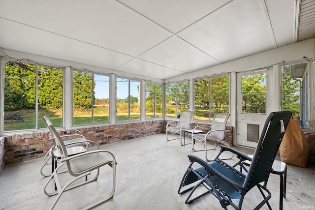 view of sunroom