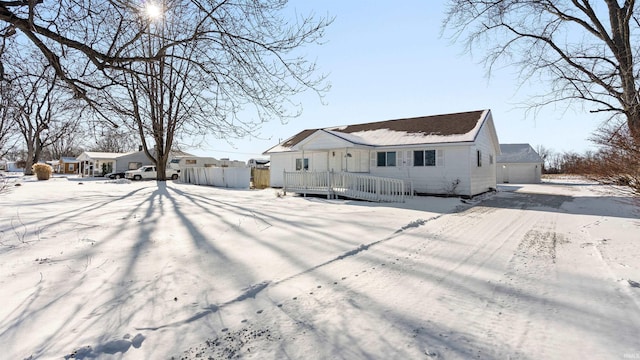 view of front of home