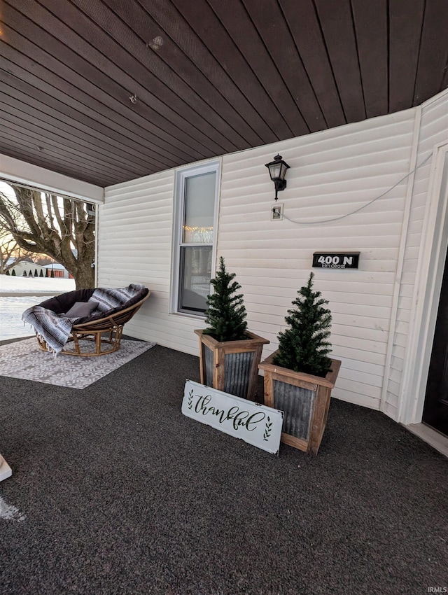 view of patio / terrace featuring a porch