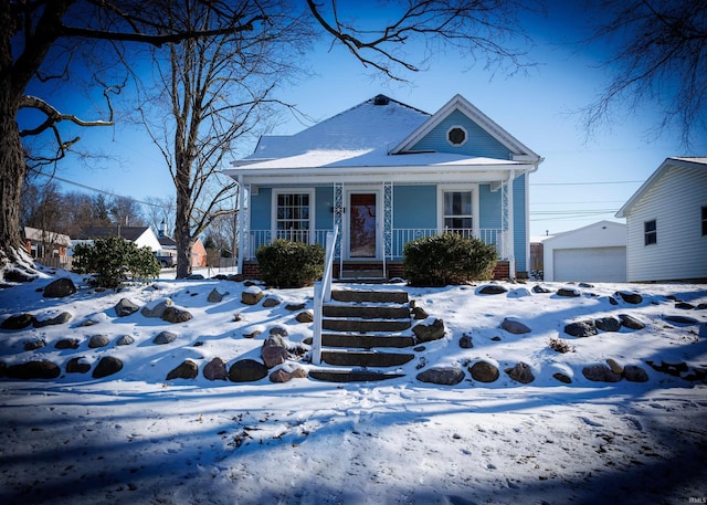 view of front of house with a porch