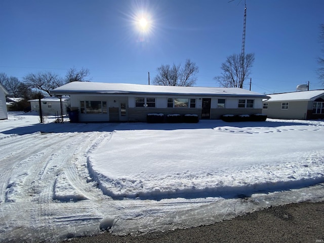 view of ranch-style home