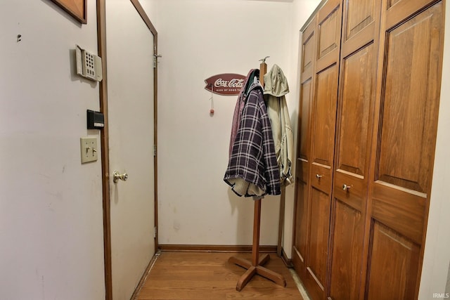 entryway featuring light wood-type flooring