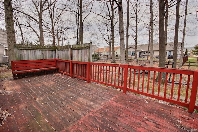 view of wooden terrace