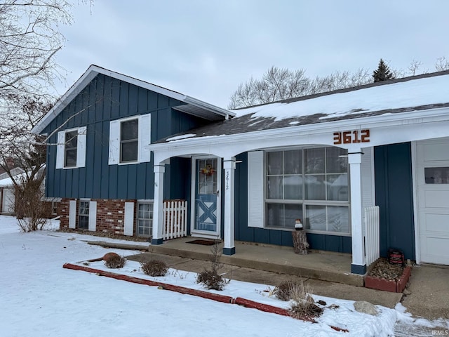 split level home featuring a garage