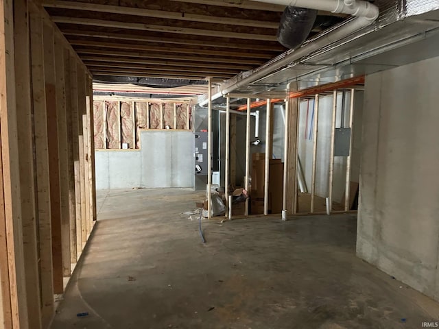 view of basement