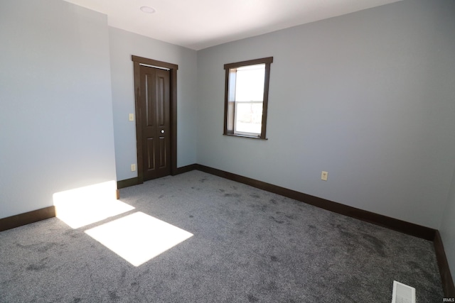 view of carpeted empty room