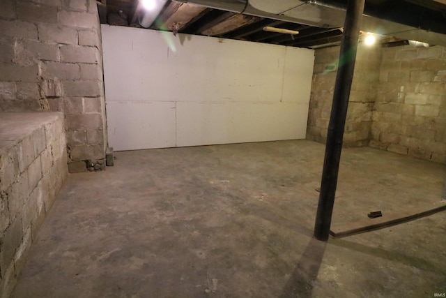 view of basement