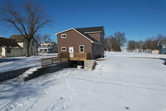 exterior space featuring a deck