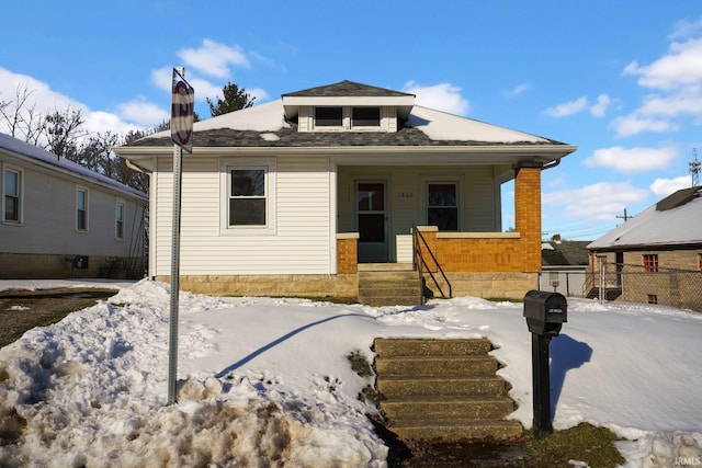 bungalow with covered porch