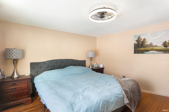 bedroom featuring hardwood / wood-style floors