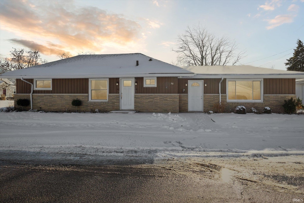 view of ranch-style home