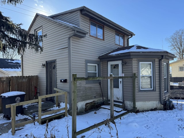 view of front of home