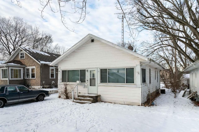 view of bungalow