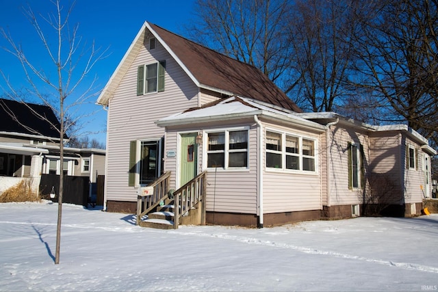 view of front of home