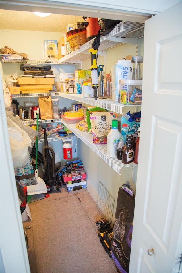 view of pantry