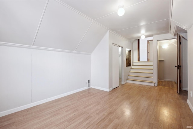 bonus room featuring light hardwood / wood-style flooring