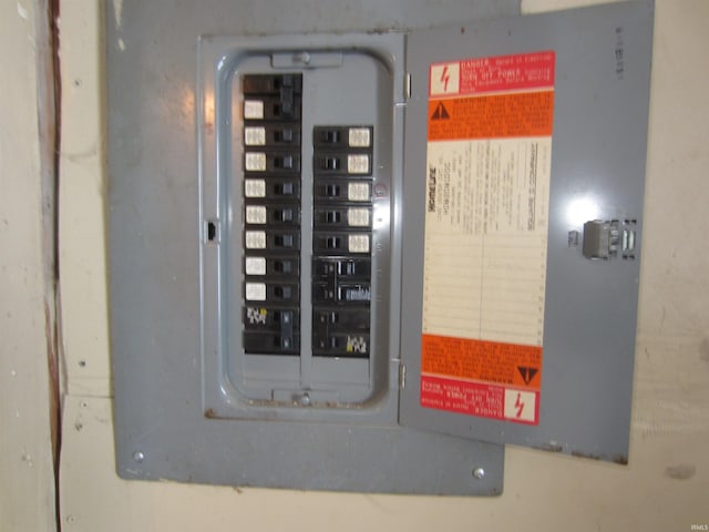 utility room with electric panel