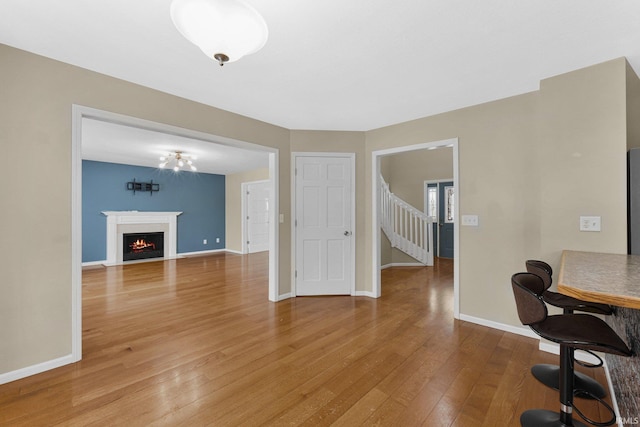 dining space featuring hardwood / wood-style floors