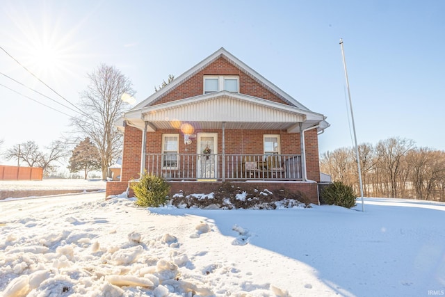 bungalow-style house featuring a porch