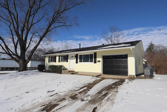 ranch-style house with a garage